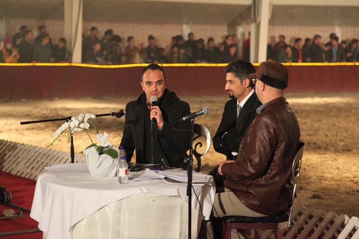 The speakers - Ehsan Karami, Fariborz Vadipoor, Mohammad Bahrani. Photo: IAHE
